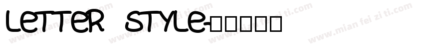 LETTER STYLE字体转换